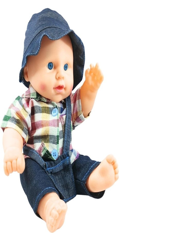Ladli Baby Doll boy Golu Cool Baba Rubber Doll for Kids Removable Clothes (Multicolor) - Image 2